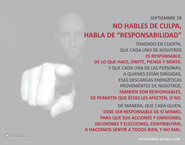 No hables de culpa, habla de responsabilidad